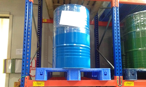 drum-storage-plastic-pallet-application