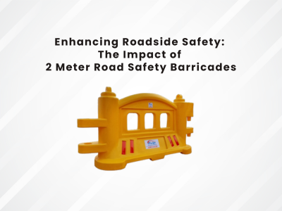 enhancing road safety with 2 mtr road safety barricade