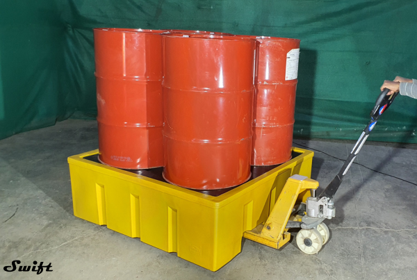 Drum Spill Containment Pallet for Spillage Prevention.